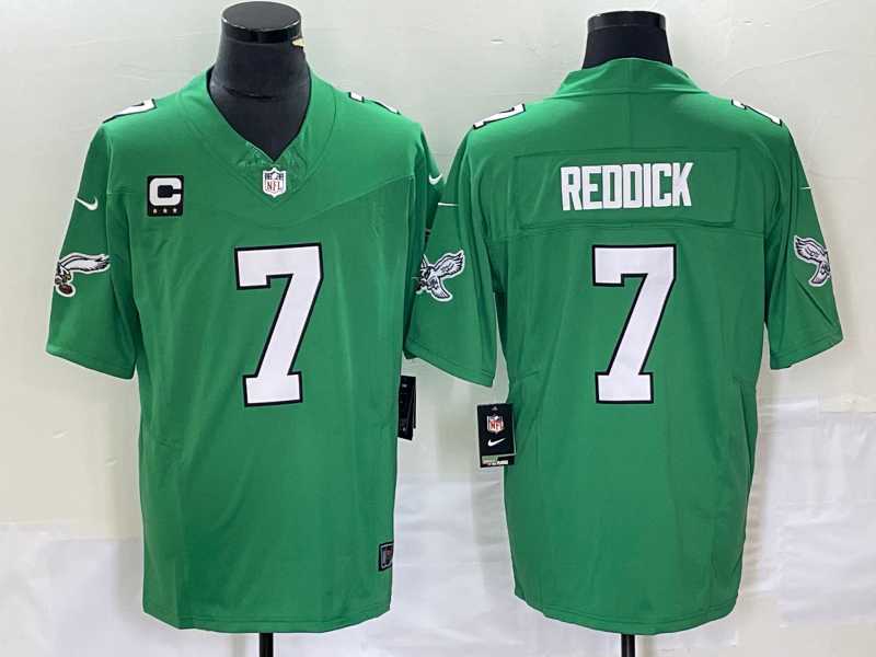 Men%27s Philadelphia Eagles #7 Haason Reddick Green 2023 F.U.S.E. With C Patch Vapor Untouchable Stitched Football Jersey->philadelphia eagles->NFL Jersey